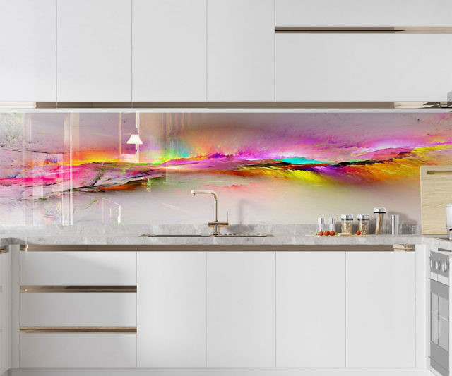 Kitchen Glass Backsplash