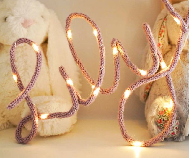 Knitted Name Light