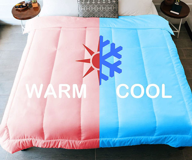comforter half warm half cool