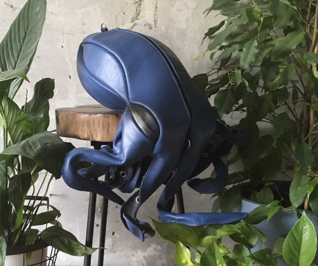 Leather Octopus Backpack