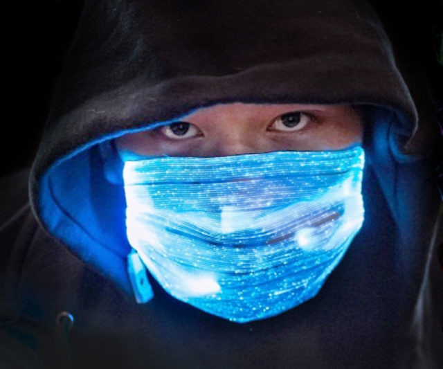 LED Fiber Optic Face Masks