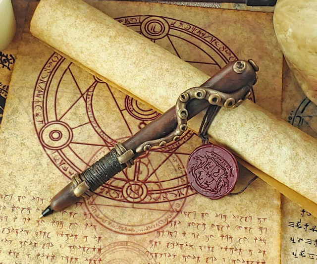 Lovecraftian Cthulhu Polymer Clay Pen