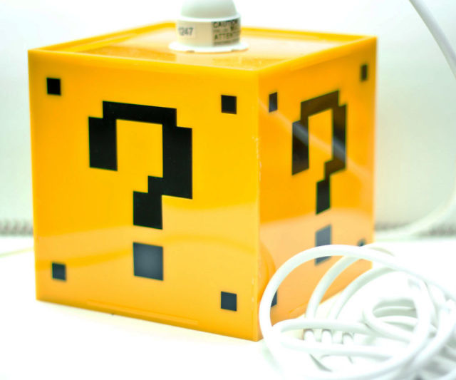 Super Mario Question Mark Block Lamp