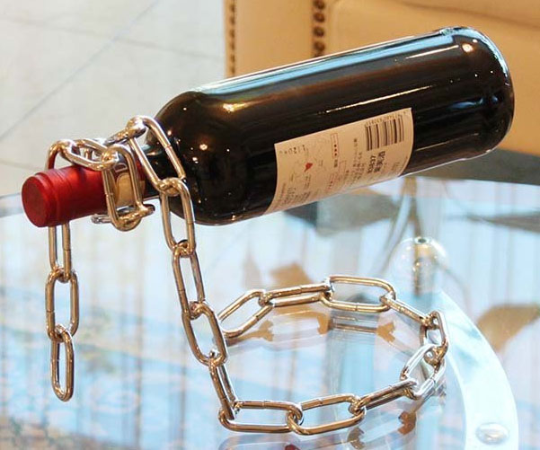 Inexpensive Gifts For Wine Thisiswhyimbroke Metal Chain Wine Stand 13 58