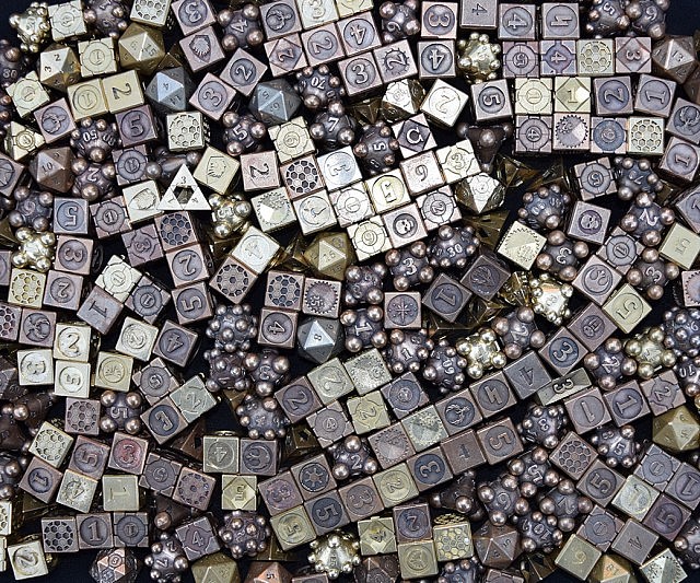 Cast Metal Gaming Dice