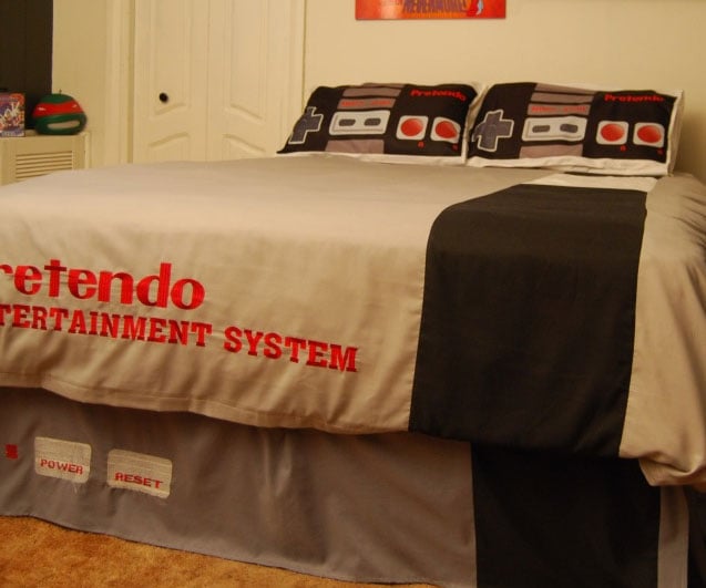 retro nintendo bed set retro bedding sheets