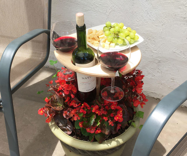Outdoor Wine Table