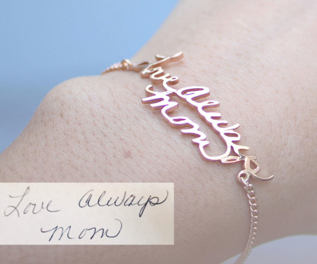 Personalized Handwriting Bracelet