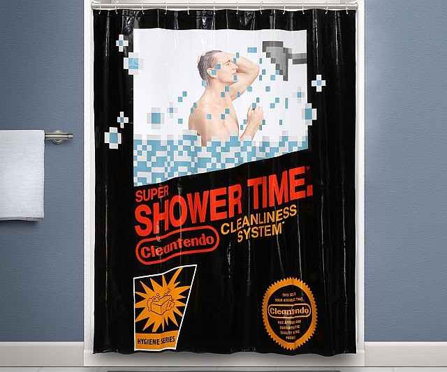Retro Nintendo Shower Curtain