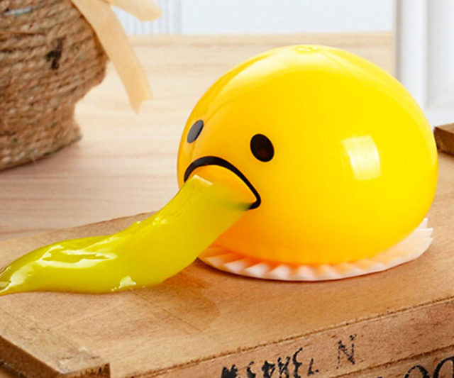 Sick Face Vomiting Egg Yolk Vent