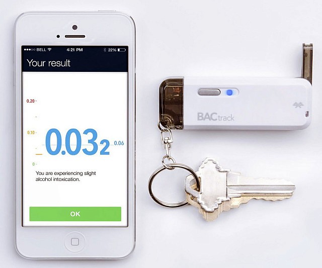Smartphone Breathalyzer Keychain