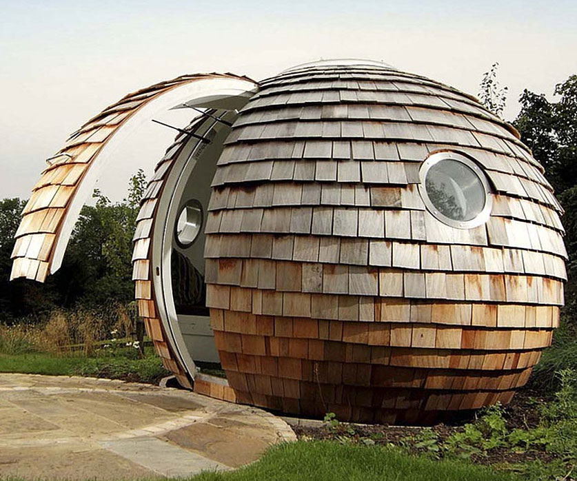Spherical Backyard Office