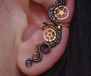 Steampunk Wrap Earring