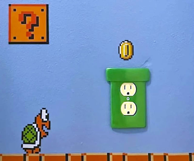 Super Mario Warp Pipe Outlet Cover