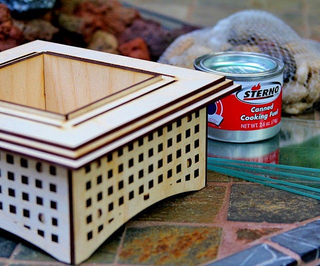 Tabletop Glass Fireplace