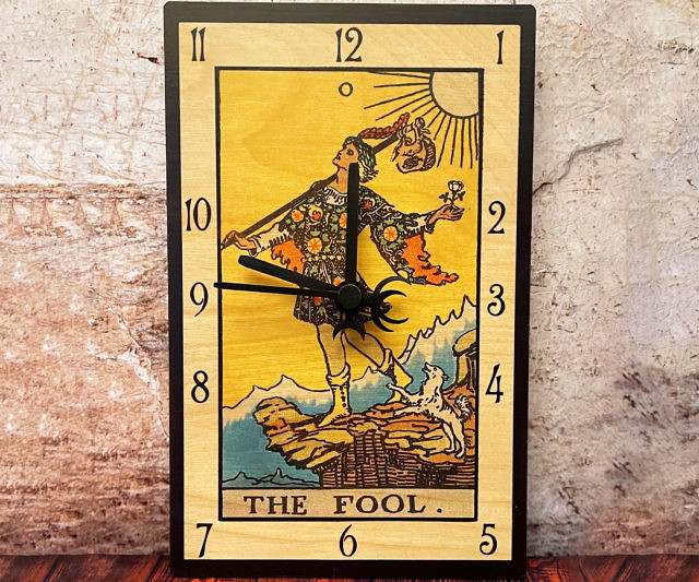 Tarot Card Wall Clock