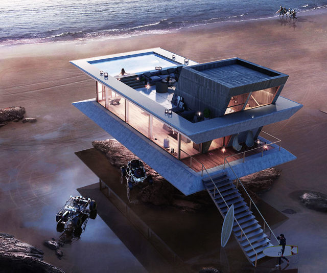 foldable beach house