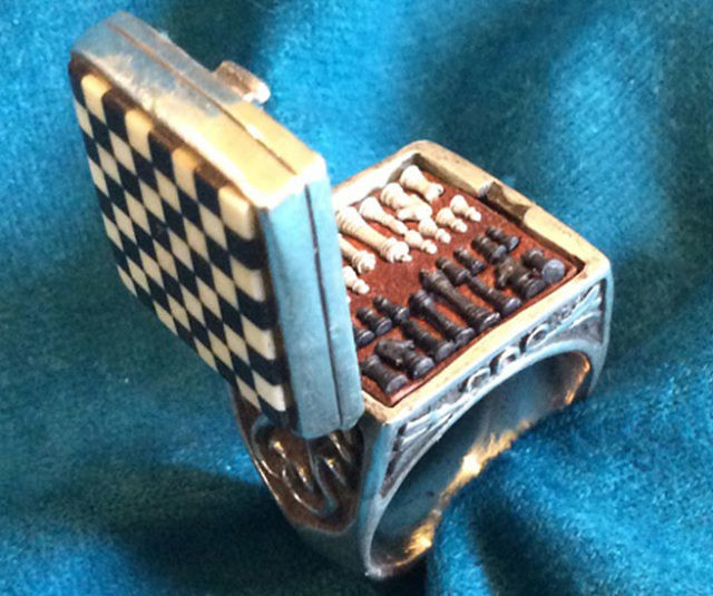 World’s Smallest Chess Set Ring