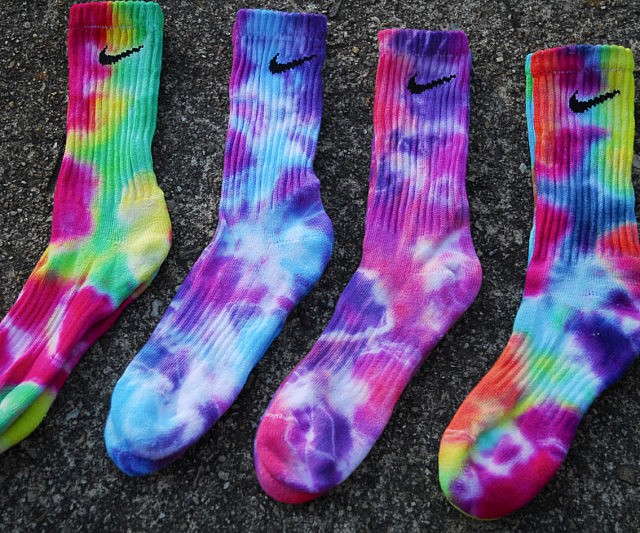 tie dye elite socks