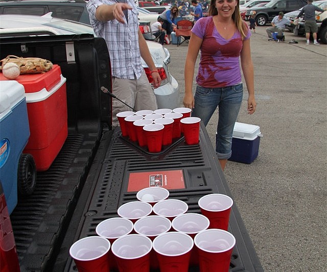 Truck Bed Beer Pong Table
