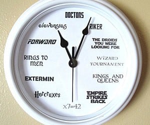 ultimate geek wall clock