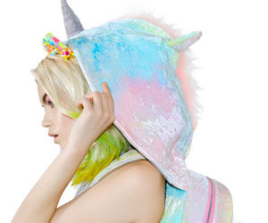 Unicorn bag with hood Clearance