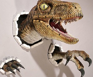 VVEMERK Life-like Wall Bursting Dinosaur Bust Hanging Prop Replica Resin Wall Hanging Ornament Home Decoration VVEMERK Life-like Wall Bursting Dinosaur Bust Hanging Prop Replica Resin Wall Hanging Ornament Home Decoration