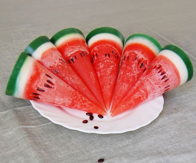 Watermelon Slice Candles