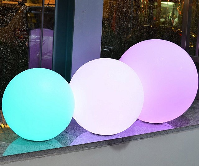 Floating Light Up Globes