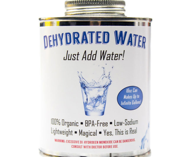 Dehydrated Water In A Can