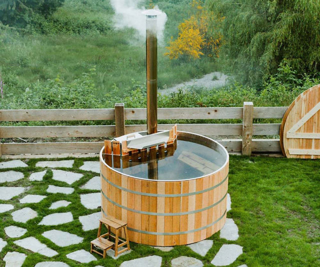 Wood Fired Aluminum Hot Tub