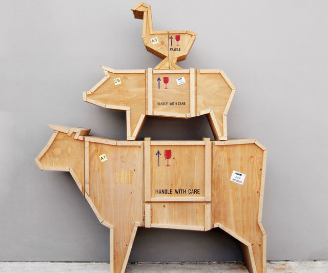 Wooden Farm Animal Furniture