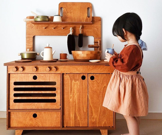 Wooden Play Kitchen