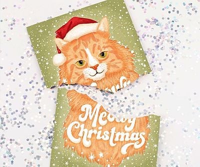 Endless Meowy Christmas Card