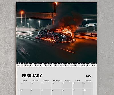 The Burning Tesla Calendar