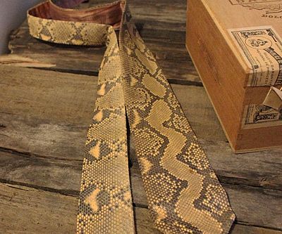 snakeskin necktie