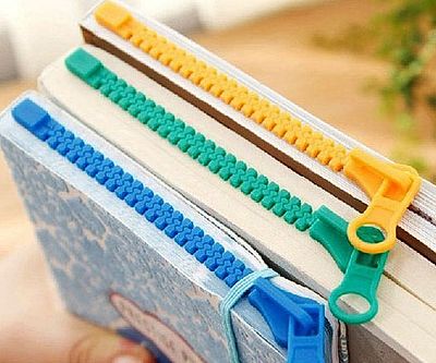 Zippered Fun Bookmarks